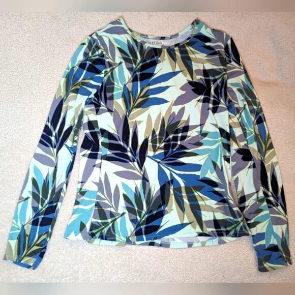 NWT Hang Ten UV Protection UPF 50+ Quick Dry Zip Pocket Lady’s Top Size M - Picture 5 of 7